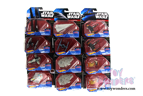 Mattel Hot Wheels - Star Wars Starship Assortment A (Sturdy plastic models, Asstd.) CGW52/998A