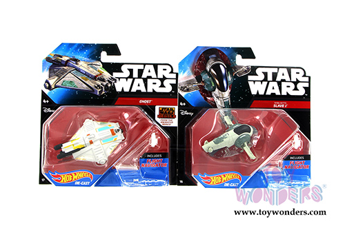 Mattel Hot Wheels - Star Wars Starship Assortment A (Sturdy plastic models, Asstd.) CGW52/998A