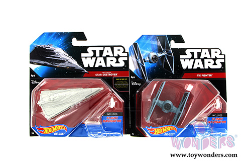 Mattel Hot Wheels - Star Wars Starship Assortment A (Sturdy plastic models, Asstd.) CGW52/998A