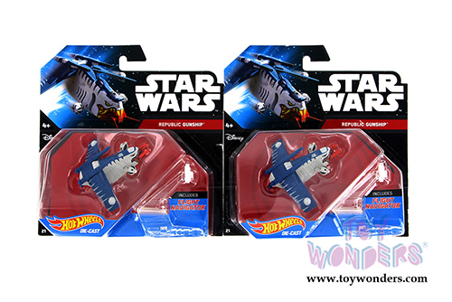 Mattel Hot Wheels - Star Wars Starship Assortment B (Sturdy plastic models, Asstd.) CGW52/998B