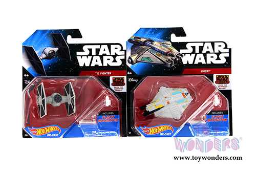 Mattel Hot Wheels - Star Wars Starship Assortment B (Sturdy plastic models, Asstd.) CGW52/998B