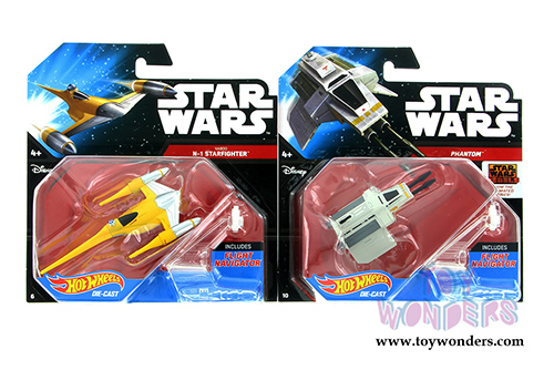 Mattel Hot Wheels - Star Wars Starship Assortment M (Sturdy plastic models, Asstd.) CGW52/999M