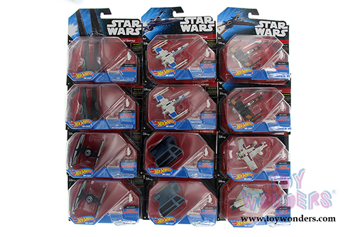 Mattel Hot Wheels - Star Wars Starship Assortment N (Sturdy plastic models, Asstd.) CGW52/999N