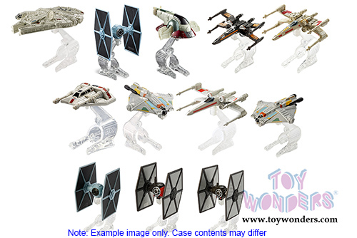 Mattel Hot Wheels - Star Wars Starship Assortment P (Sturdy plastic models, Asstd.) CGW52/999P