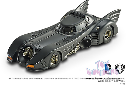 Mattel Hot Wheels - Batman Returns Batmobile (1/18 scale diecast model car, Black) CMC96