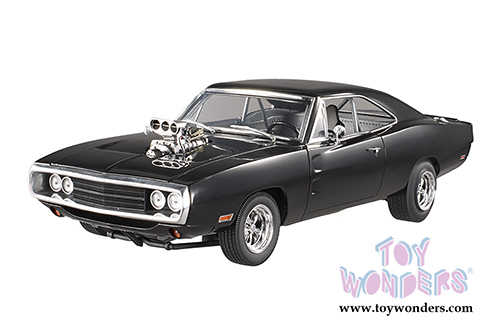 Mattel Hot Wheels - The Fast & the Furious Dodge Charger Hard Top (1970, 1/18 scale diecast model car, Black) CMC97