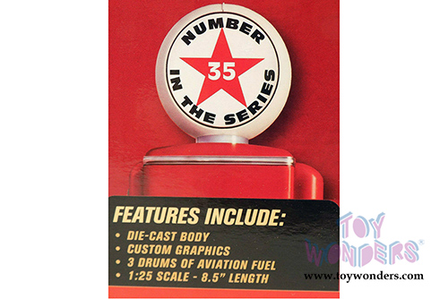 Auto World - Texaco® Oil Chevrolet® Stake Bed Truck (1957, 1/25 scale diecast model car, Metal/Red) CP7506