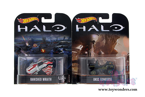 Mattel Hot Wheels - Retro Entertainment Mix 2 HALO Assortment (1/64 scale diecast model car, Asstd.) DMC55/956B