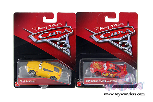 Mattel Disney Pixar - Cars 3 Assortment (1/64 scale diecast model car, Asstd.) DXV29/993L