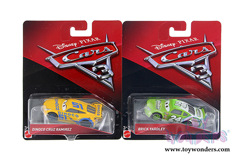 Mattel Disney Pixar - Cars 3 Assortment (1/64 scale diecast model car, Asstd.) DXV29/993L