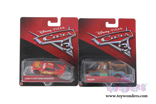 Mattel Disney Pixar - Cars 3 Assortment (1/64 scale diecast model car, Asstd.) DXV29/999A