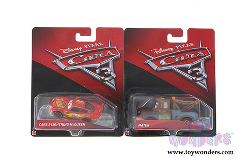 Mattel Disney Pixar - Cars 3 Assortment (1/64 scale diecast model car, Asstd.) DXV29/999B