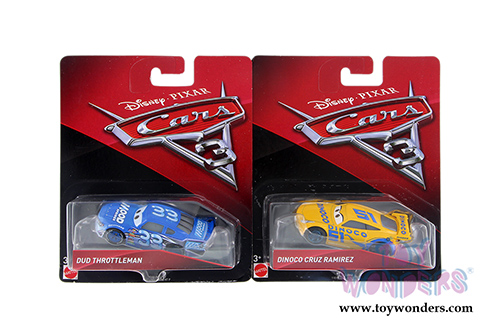 Mattel Disney Pixar - Cars 3 Assortment (1/64 scale diecast model car, Asstd.) DXV29/999B
