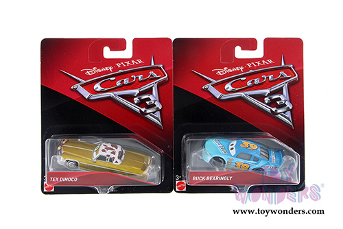 Mattel Disney Pixar - Cars 3 Assortment (1/64 scale diecast model car, Asstd.) DXV29/999B