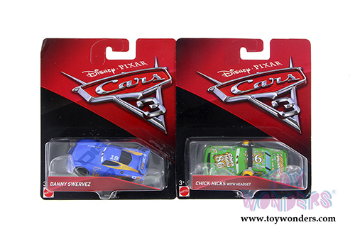 Mattel Disney Pixar - Cars 3 Assortment (1/64 scale diecast model car, Asstd.) DXV29/999B