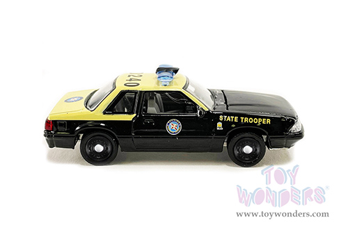 Greenlight/ACME - Ford Mustang SSP - Florida Highway Patrol (1991, 1/64 scale diecast model car, Black/Yellow) GL51494