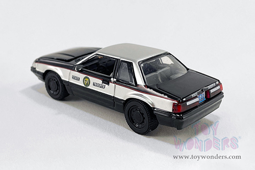 Greenlight/ACME - Ford Mustang SSP - North Carolina Highway Patrol (1993, 1/64 scale diecast model car, Black/Silver) GL51495