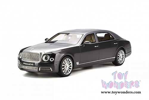 GT Spirit - Bentley Mulsanne EWR Hard Top (1/18 scale resin model car, Dark Gray/Silver) GT148