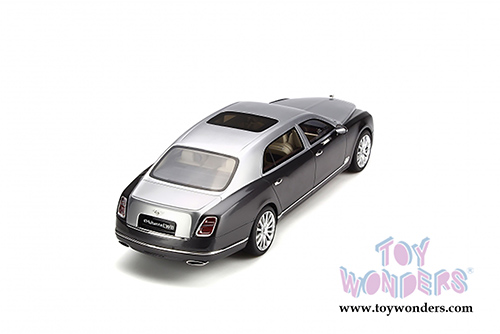 GT Spirit - Bentley Mulsanne EWR Hard Top (1/18 scale resin model car, Dark Gray/Silver) GT148