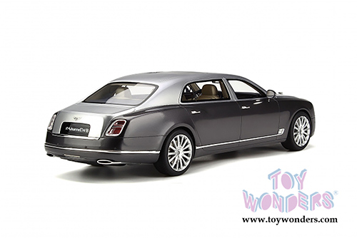 GT Spirit - Bentley Mulsanne EWR Hard Top (1/18 scale resin model car, Dark Gray/Silver) GT148