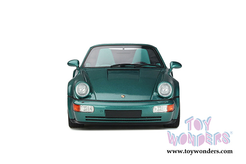 GT Spirit - Porsche 911 (964) Convertible (1992, 1/18 scale resin model car, Wimbledon Green Metallic) GT294