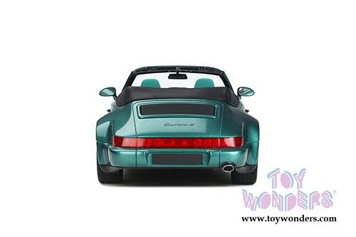 GT Spirit - Porsche 911 (964) Convertible (1992, 1/18 scale resin model car, Wimbledon Green Metallic) GT294