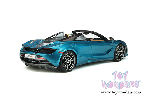 GT Spirit - McLaren 720S Spider open Convertible (2018, 1/18 scale resin model car, Belize Blue) GT304
