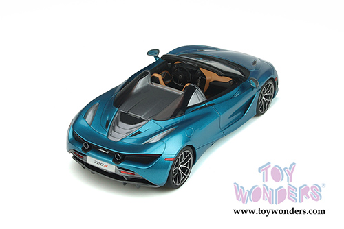 GT Spirit - McLaren 720S Spider open Convertible (2018, 1/18 scale resin model car, Belize Blue) GT304