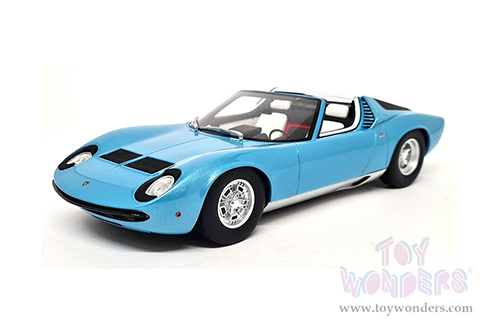 GT Spirit - Lamborghini Miura P400 Roadster (1968, 1/18 scale resin model car, Blue) GT324