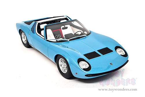 GT Spirit - Lamborghini Miura P400 Roadster (1968, 1/18 scale resin model car, Blue) GT324