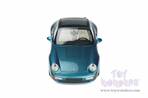 GT Spirit - Porsche 911 (993) Targa Hardtop (1995, 1/18 scale resin model car, Turquoise Blue) GT350