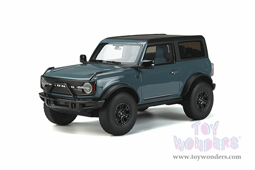GT Spirit - Ford Bronco First Edition 2 Doors (2021, 1/18 scale resin model car, Area 51 Blue/Black Top) GT359