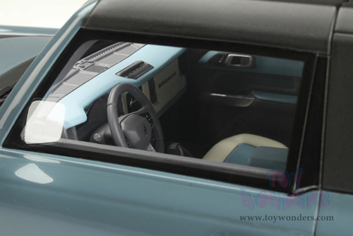 GT Spirit - Ford Bronco First Edition 2 Doors (2021, 1/18 scale resin model car, Area 51 Blue/Black Top) GT359
