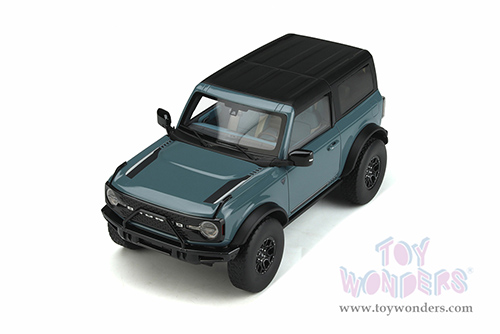 GT Spirit - Ford Bronco First Edition 2 Doors (2021, 1/18 scale resin model car, Area 51 Blue/Black Top) GT359