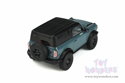 GT Spirit - Ford Bronco First Edition 2 Doors (2021, 1/18 scale resin model car, Area 51 Blue/Black Top) GT359