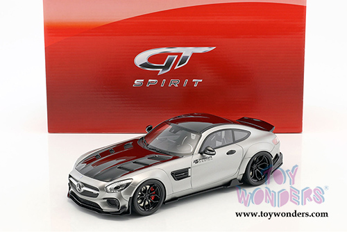GT Spirit - Mercedes-Benz AMG GT Modified By Prior Design (2015, 1/18 scale resin model car, Satin Silver) GT723