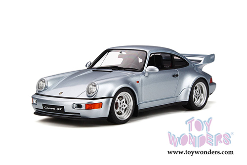 GT Spirit - Porsche 911 Carrera RS 3.8 Hardtop (1993, 1/18 scale resin model car, Polar Silver) GT735