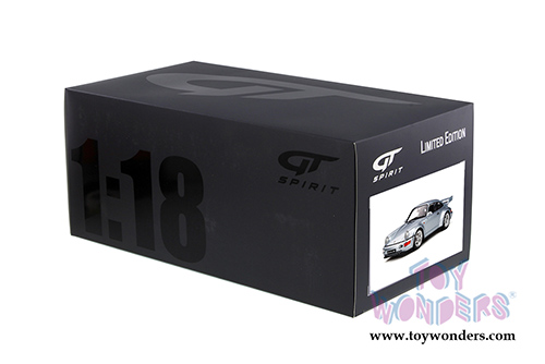 GT Spirit - Porsche 911 Carrera RS 3.8 Hardtop (1993, 1/18 scale resin model car, Polar Silver) GT735