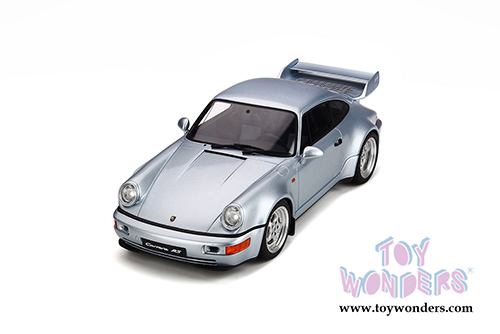 GT Spirit - Porsche 911 Carrera RS 3.8 Hardtop (1993, 1/18 scale resin model car, Polar Silver) GT735