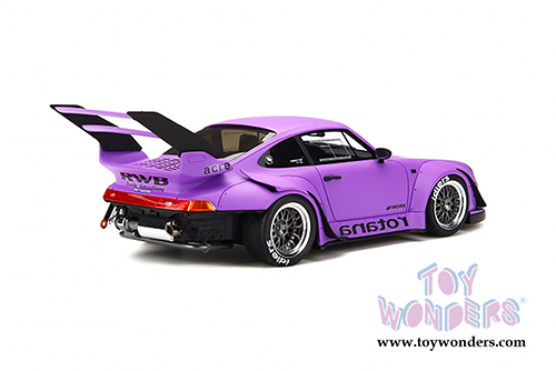 GT Spirit - Porsche 993 RWB Rotana Hardtop (2010, 1/18 scale resin model car, Matte Purple) GT737
