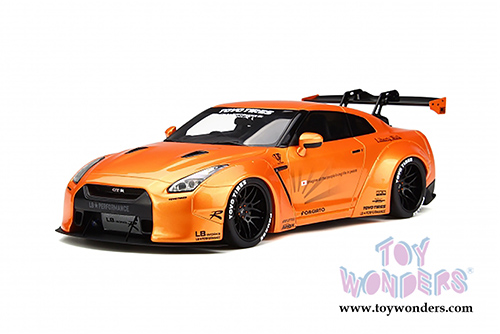 GT Spirit - LB Nissan GTR R35 Hard Top (2015, 1/18 scale resin model car, Orange) GT742