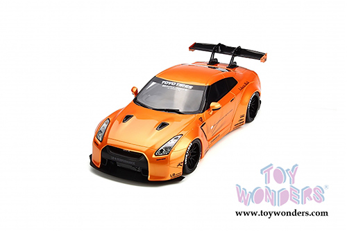 GT Spirit - LB Nissan GTR R35 Hard Top (2015, 1/18 scale resin model car, Orange) GT742