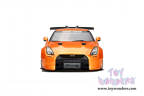 GT Spirit - LB Nissan GTR R35 Hard Top (2015, 1/18 scale resin model car, Orange) GT742
