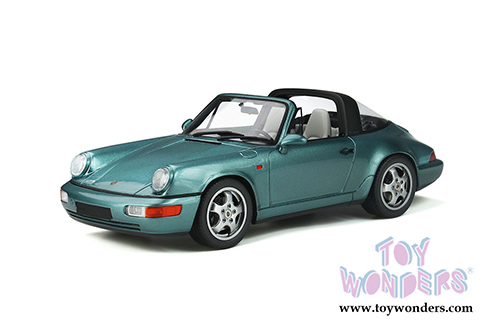 GT Spirit - Porsche 911 (964) Carrera 4 Targa (1991, 1/18 scale resin model car, Turquoise) GT805