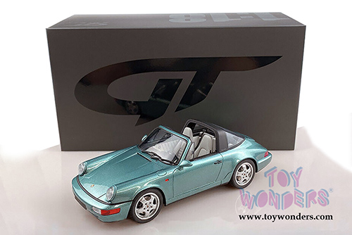 GT Spirit - Porsche 911 (964) Carrera 4 Targa (1991, 1/18 scale resin model car, Turquoise) GT805