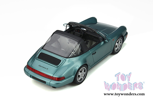 GT Spirit - Porsche 911 (964) Carrera 4 Targa (1991, 1/18 scale resin model car, Turquoise) GT805