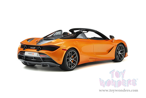 GT Spirit - McLaren 720S Spider open Convertible (2018, 1/18 scale resin model car, Papaya Spark Orange) GT819