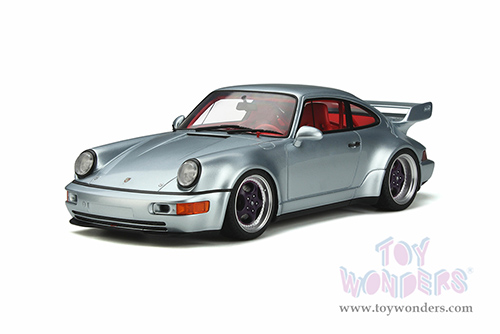 GT Spirit - Porsche 911 (964) RSR 3.8 (1993, 1/18 scale resin model car, Polar Silver) GT837
