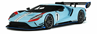 GT Spirit - Ford GT MK II #1 Heritage Edition (2021, 1/18 scale resin model car, Blue/Orange) GT867