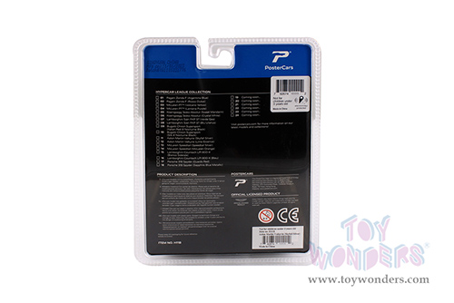 H01B Kinsmart PosterCars Hypercar League Pagani Zonda F Diecast Model Car Blister Card Package